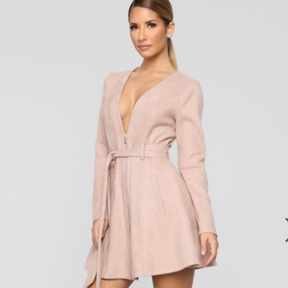 Suede Winter Dress Jacket - Picture 2 of 6